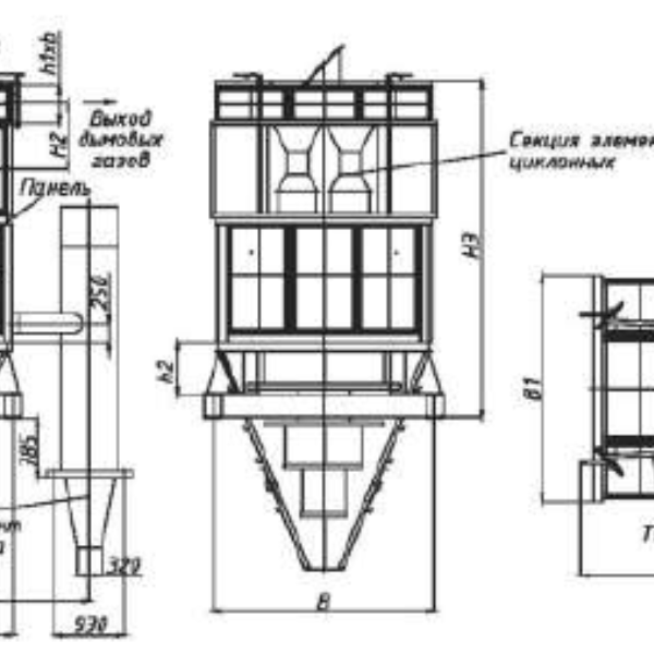 Циклон БЦ-245-1-(4x5)